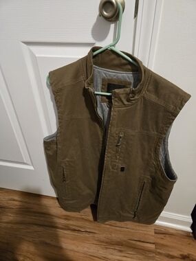 Brother Brown Workwear Vest with Gray Lining
